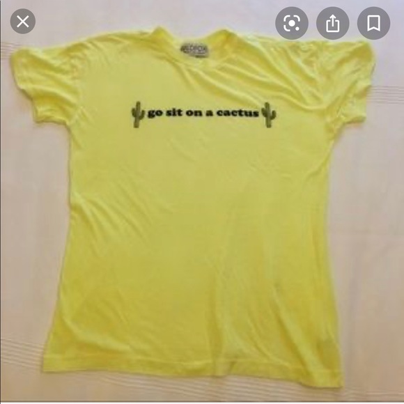 ISO WILDFOX NEON YELLOW GOSITONACACTUS SHIRT - Picture 1 of 3